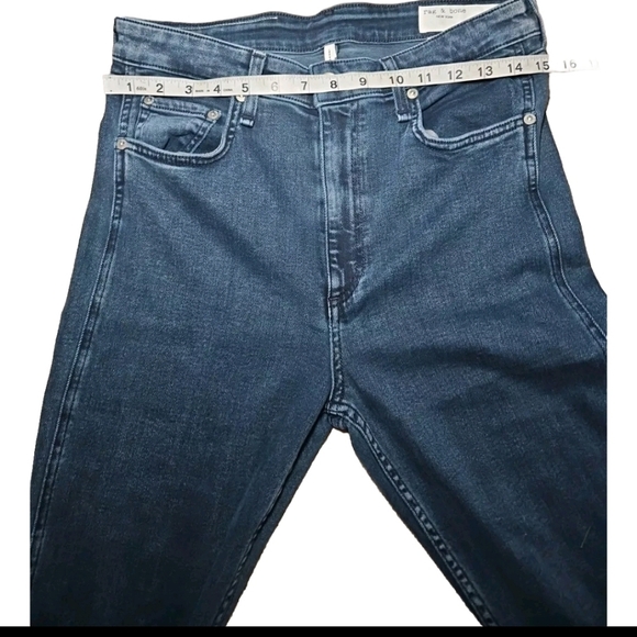 Rag & Bone Womens Dark Wash Nina High Rise Ankle Skinny Jean 31 - Picture 12 of 13